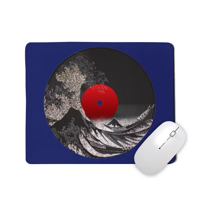 Great Waves Vinyl Vintage Design Mousepad