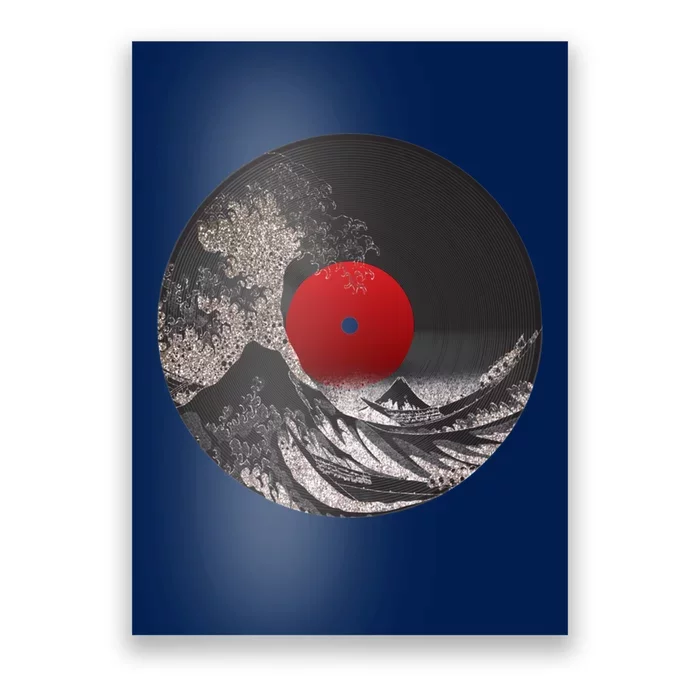 Great Waves Vinyl Vintage Design Poster