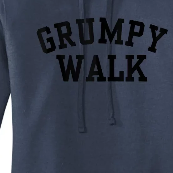 Grumpy Walk Varsity Logo Solid Women's Pullover Hoodie