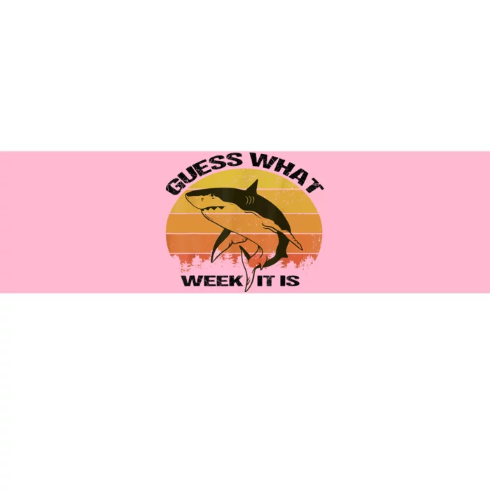 Guess What Week It Is Funny Shark Womens And Kids Bumper Sticker