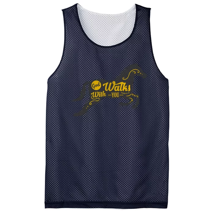 God Walks With You Mesh Reversible Basketball Jersey Tank