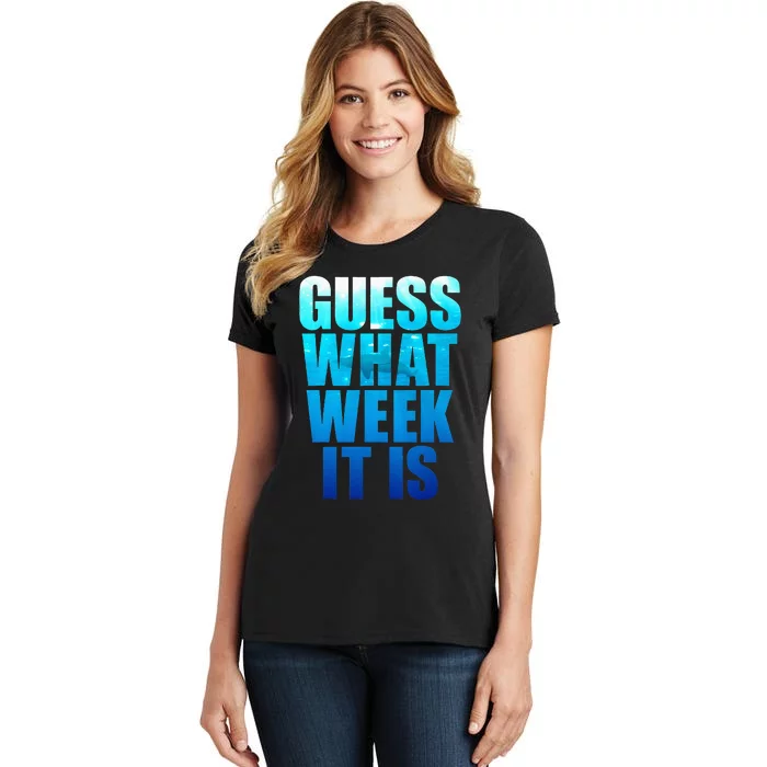 Guess What Week It Is Funny Shark Gift Women's T-Shirt