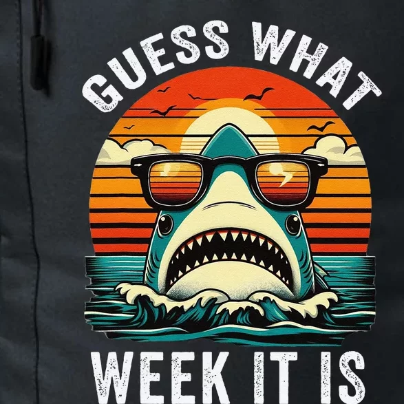 Guess What Week It Is Funny Shark Awareness Support Summer Daily Commute Backpack