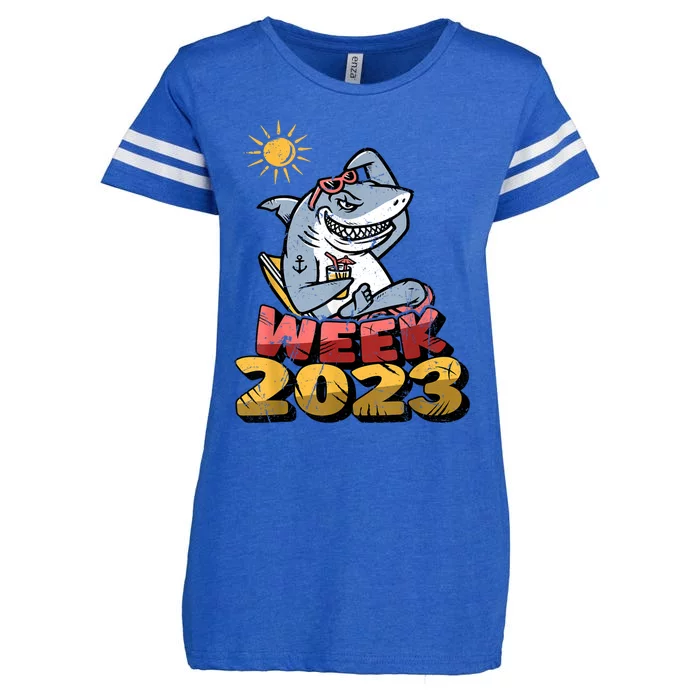 Guess What Week It Is Funny Shark Gifts Enza Ladies Jersey Football T-Shirt