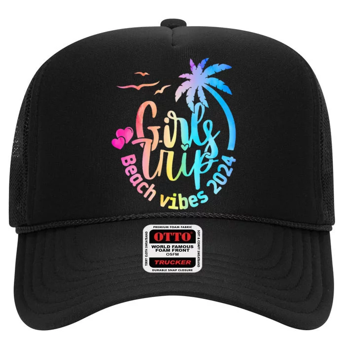 Girl Weekend Women Girl Trip Beach High Crown Mesh Trucker Hat