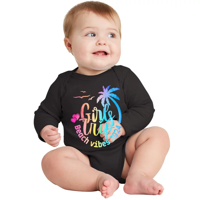 Girl Weekend Women Girl Trip Beach Baby Long Sleeve Bodysuit