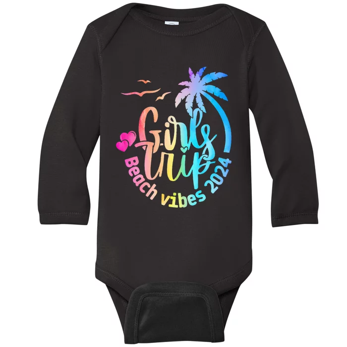 Girl Weekend Women Girl Trip Beach Baby Long Sleeve Bodysuit