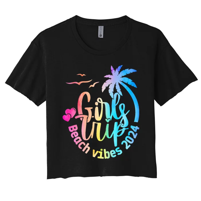 Girl Weekend Women Girl Trip Beach Women's Crop Top Tee