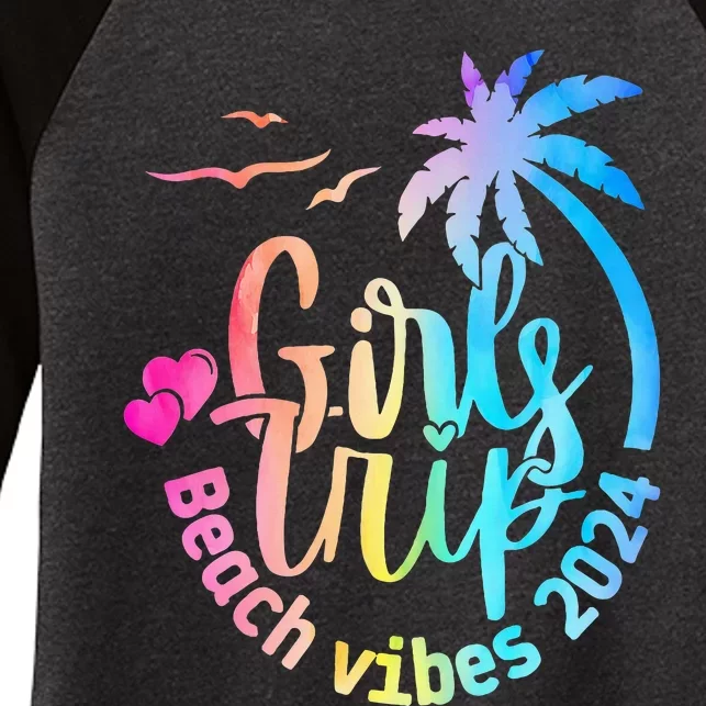 Girl Weekend Women Girl Trip Beach Women's Tri-Blend 3/4-Sleeve Raglan Shirt