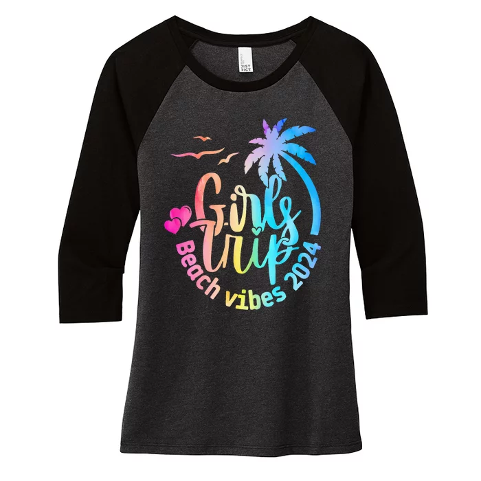 Girl Weekend Women Girl Trip Beach Women's Tri-Blend 3/4-Sleeve Raglan Shirt