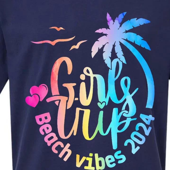 Girl Weekend Women Girl Trip Beach Sueded Cloud Jersey T-Shirt