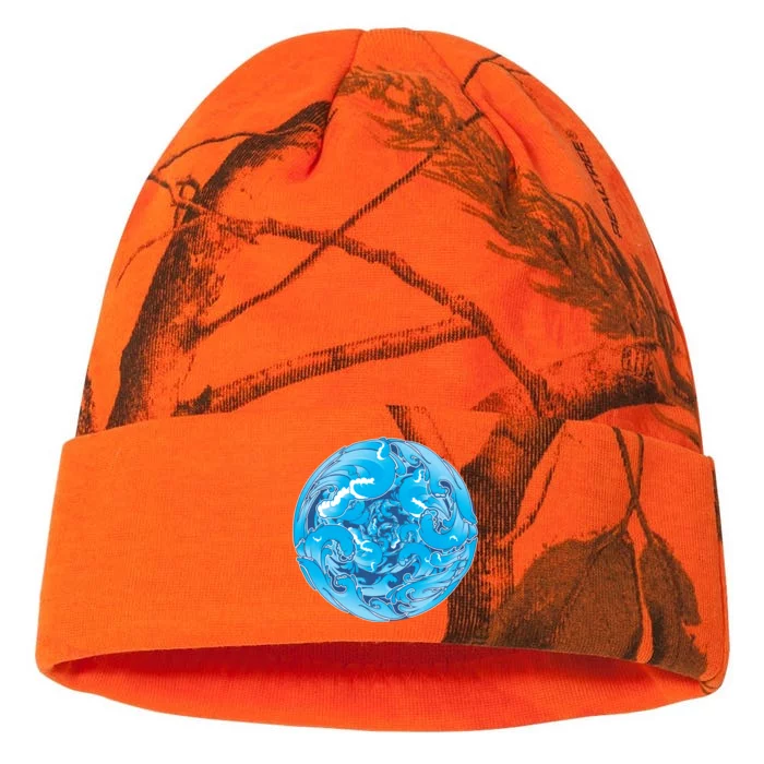 Great Wave Water Ball Emblem Kati - 12in Camo Beanie