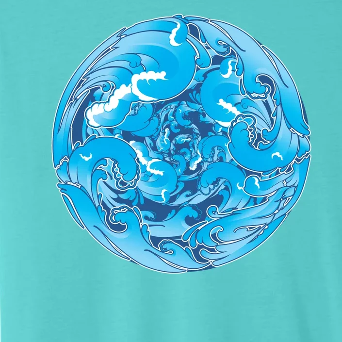 Great Wave Water Ball Emblem ChromaSoft Performance T-Shirt