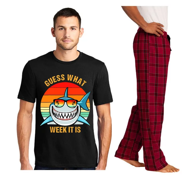 Guess What Week It Is Funny Shark Gift Pajama Set