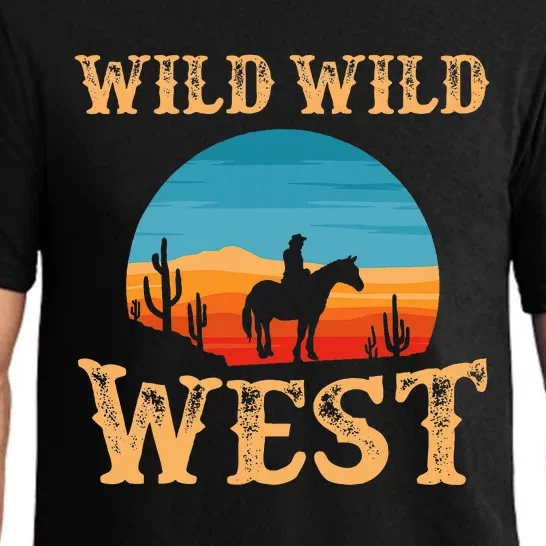 Great Wild Wild West Cowboy Design Western Country Fan Pajama Set