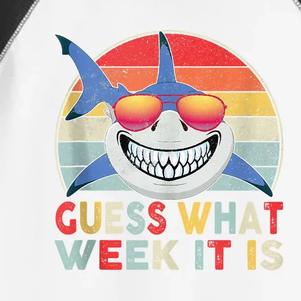 Guess What Week It Is Funny Shark Gift Toddler Fine Jersey T-Shirt