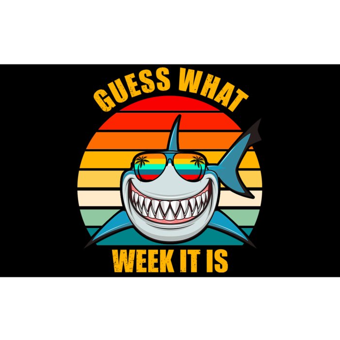 Guess What Week It Is Retro Shark Week Bumper Sticker