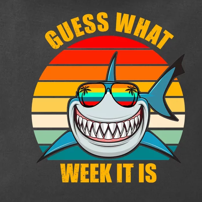 Guess What Week It Is Retro Shark Week Zip Tote Bag