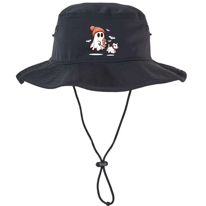 Ghost With Walking Dog Halloween Legacy Cool Fit Booney Bucket Hat