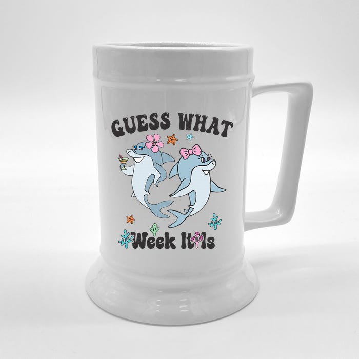 Guess What Week It Is Cute Shark Funny Front & Back Beer Stein