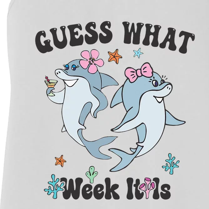 Guess What Week It Is Cute Shark Funny Women's Racerback Tank