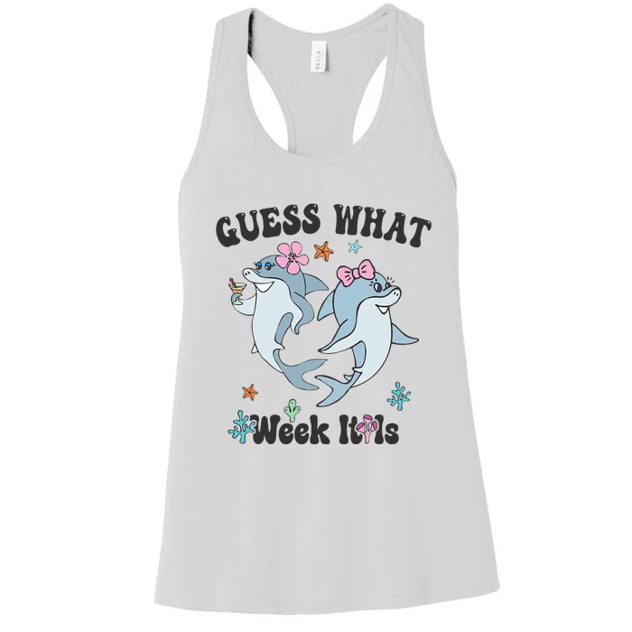 Guess What Week It Is Cute Shark Funny Women's Racerback Tank