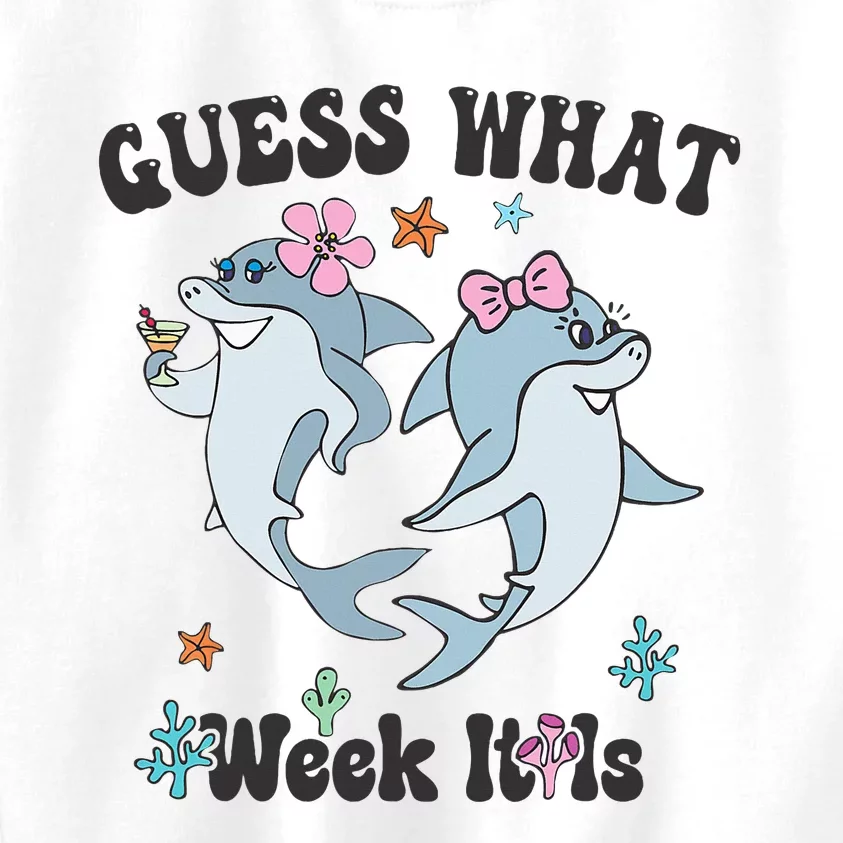 Guess What Week It Is Cute Shark Funny Kids Sweatshirt