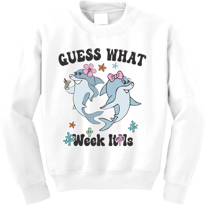 Guess What Week It Is Cute Shark Funny Kids Sweatshirt