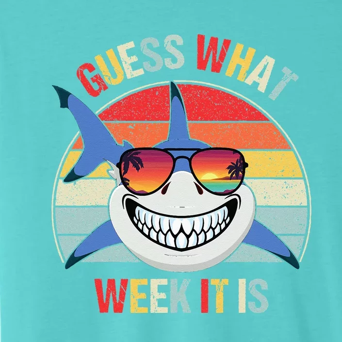 Guess What Week It Is Funny Shark Joke ChromaSoft Performance T-Shirt