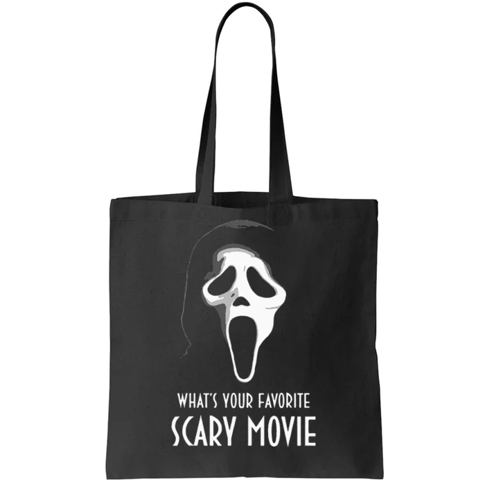 Ghostface Whats Your Favorite Scary Movie Halloween Tote Bag