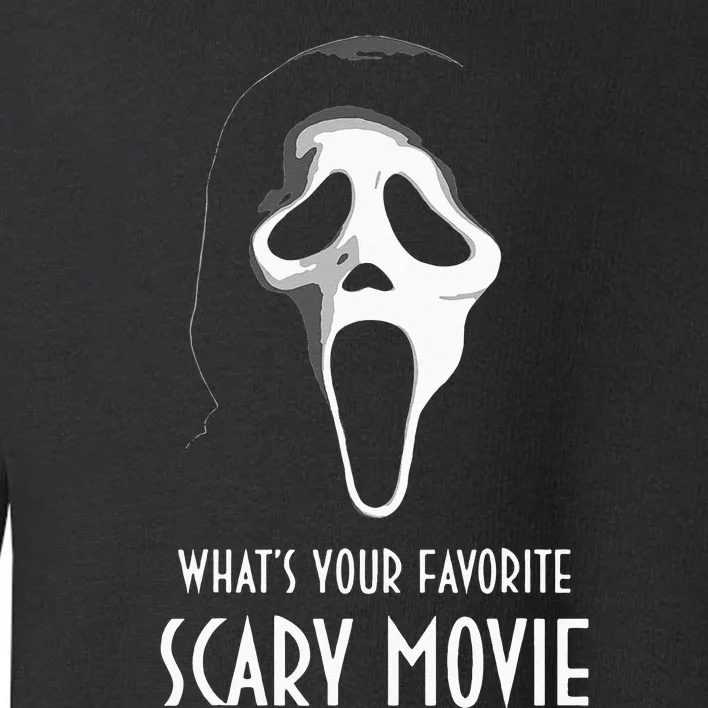 Ghostface Whats Your Favorite Scary Movie Halloween Toddler Sweatshirt