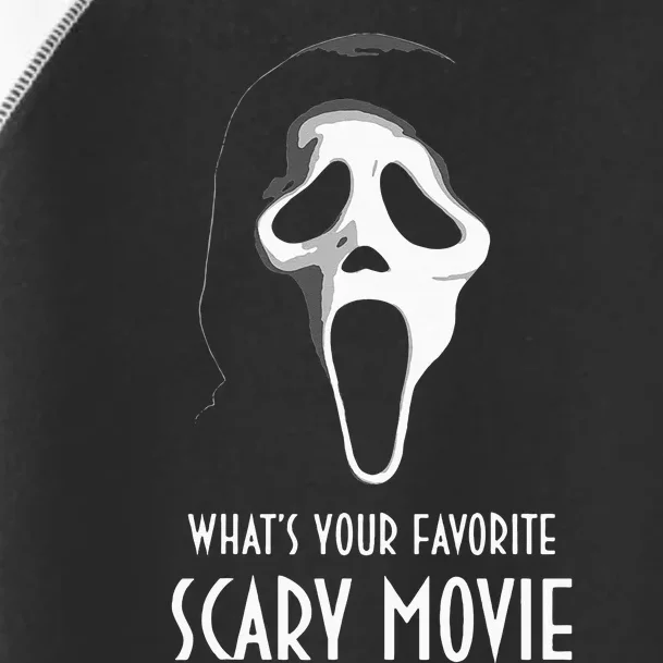 Ghostface Whats Your Favorite Scary Movie Halloween Toddler Fine Jersey T-Shirt