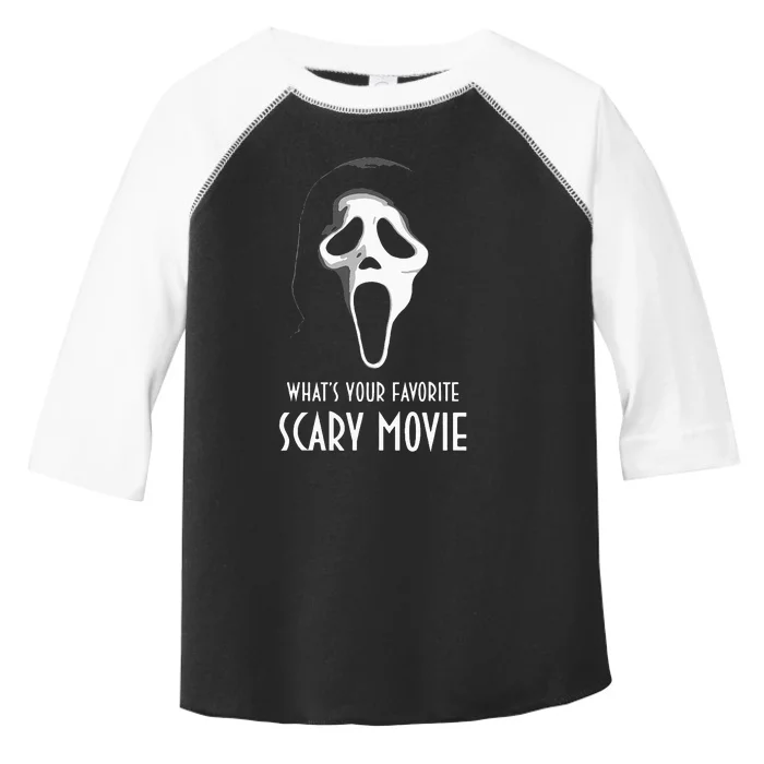 Ghostface Whats Your Favorite Scary Movie Halloween Toddler Fine Jersey T-Shirt