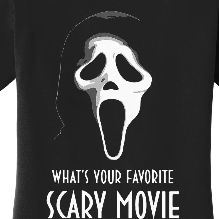 Ghostface Whats Your Favorite Scary Movie Halloween Women's T-Shirt