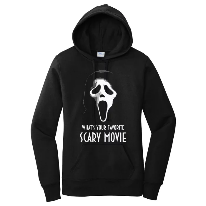 ghostface whats your favorite scary movie halloween Women's Pullover Hoodie