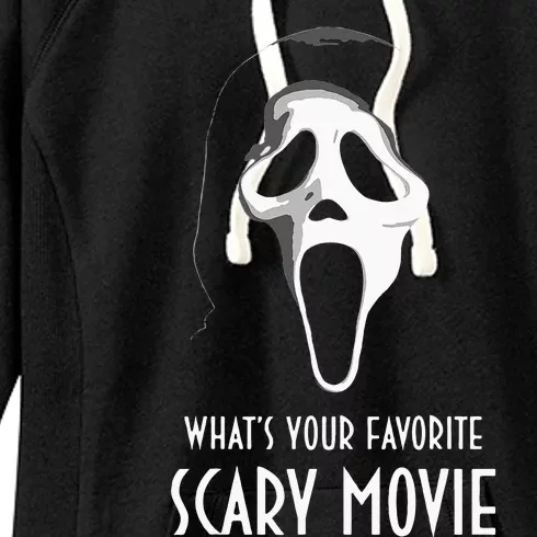 Ghostface Whats Your Favorite Scary Movie Halloween Women's Fleece Hoodie