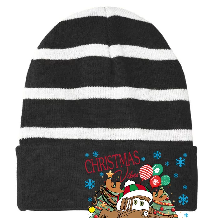 Gen X 1965 1980 We DonT Care Striped Beanie with Solid Band