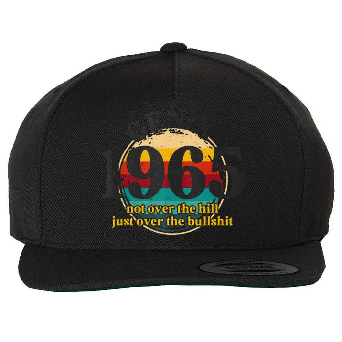 Gen X 1965 Generation X Not Over The Hill Wool Snapback Cap