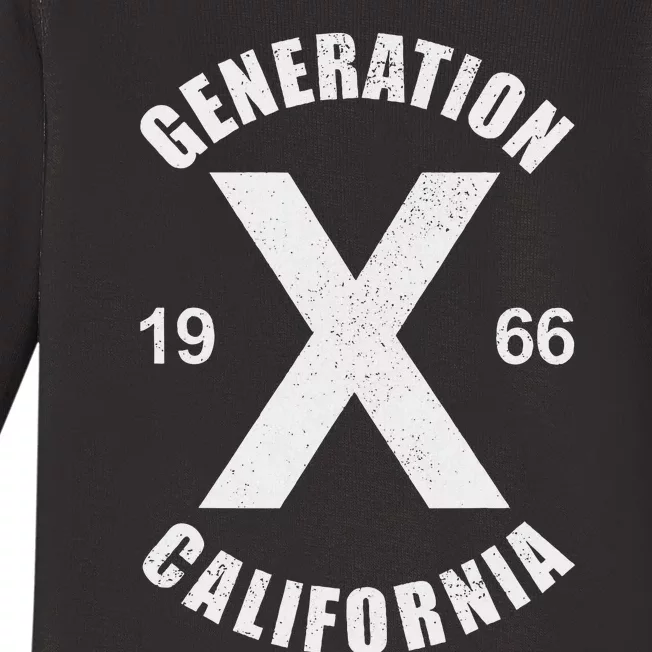 Generation X 1966 Feral Gen Xer Born 1966 California Baby Long Sleeve Bodysuit