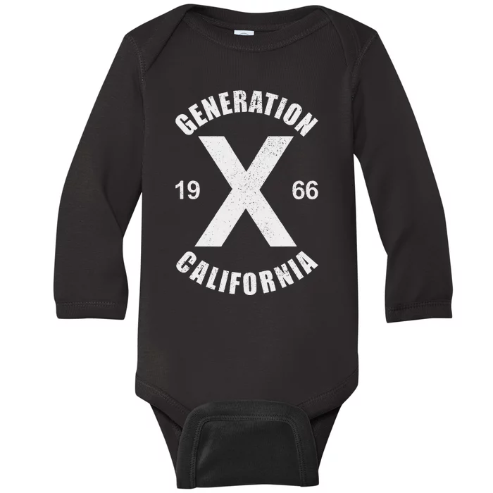 Generation X 1966 Feral Gen Xer Born 1966 California Baby Long Sleeve Bodysuit