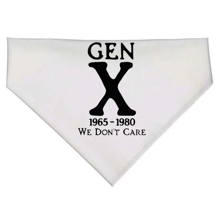 Gen X 1965 1980 We DonT Care USA-Made Doggie Bandana