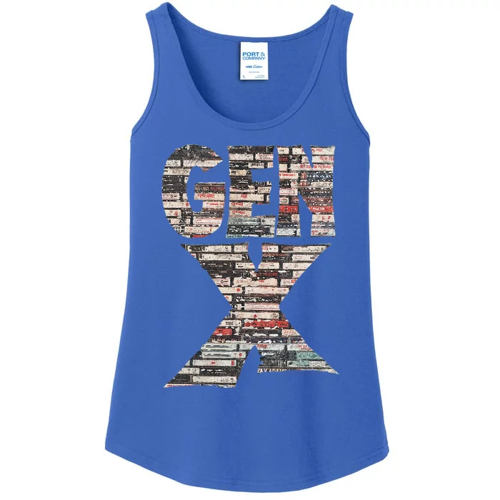 Gen X 80’S Rock Cassettes Ladies Essential Tank