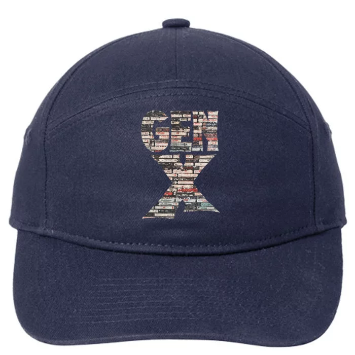 Gen X 80’S Rock Cassettes 7-Panel Snapback Hat