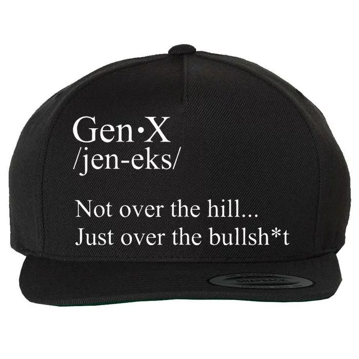 Gen X Definition Fun Gift For Gen X Family And Friends. Wool Snapback Cap