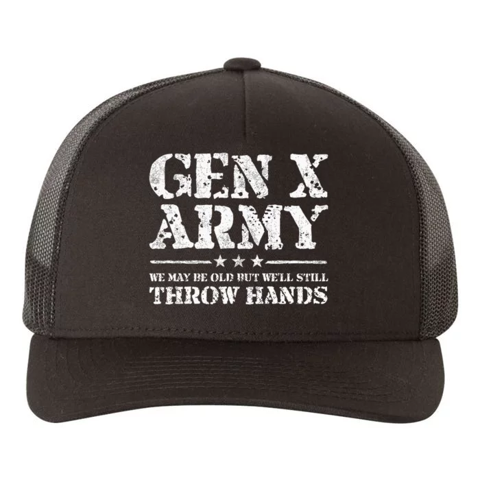 Gen X Gen Xer Generation X Throw Hands Yupoong Adult 5-Panel Trucker Hat