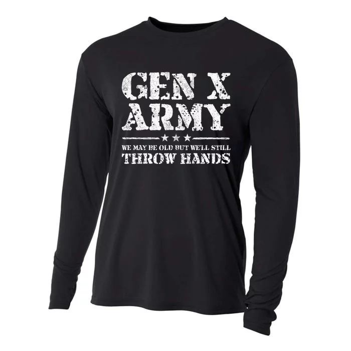 Gen X Gen Xer Generation X Throw Hands Cooling Performance Long Sleeve Crew