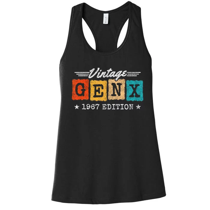 Gen X Generation Gen Xer Born 1967 Gen X 1967 Birthday Women's Racerback Tank