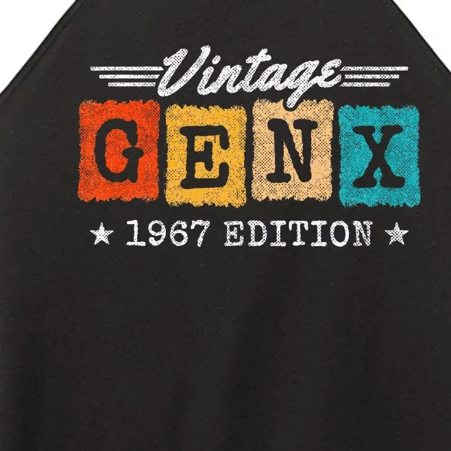 Gen X Generation Gen Xer Born 1967 Gen X 1967 Birthday Women’s Perfect Tri Rocker Tank