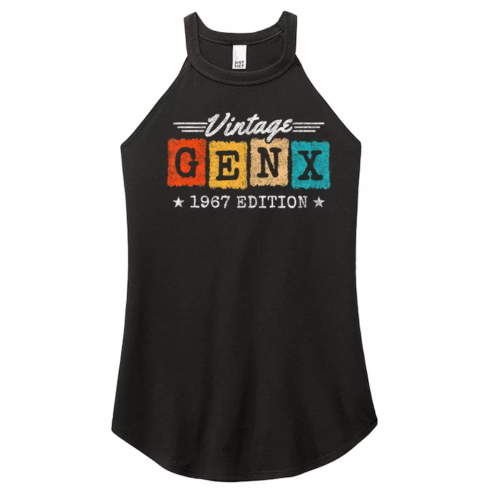 Gen X Generation Gen Xer Born 1967 Gen X 1967 Birthday Women’s Perfect Tri Rocker Tank