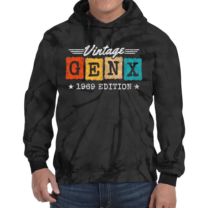 Gen X Generation Gen Xer Born 1969 Gen X 1969 Birthday Tie Dye Hoodie